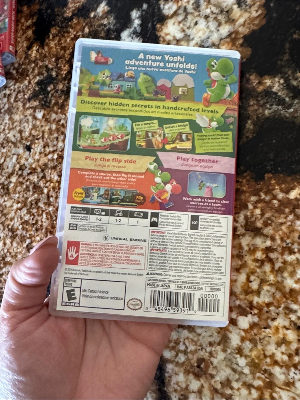 Nintendo Yoshi's Crafted World – Green, Blue, Yellow Cover
